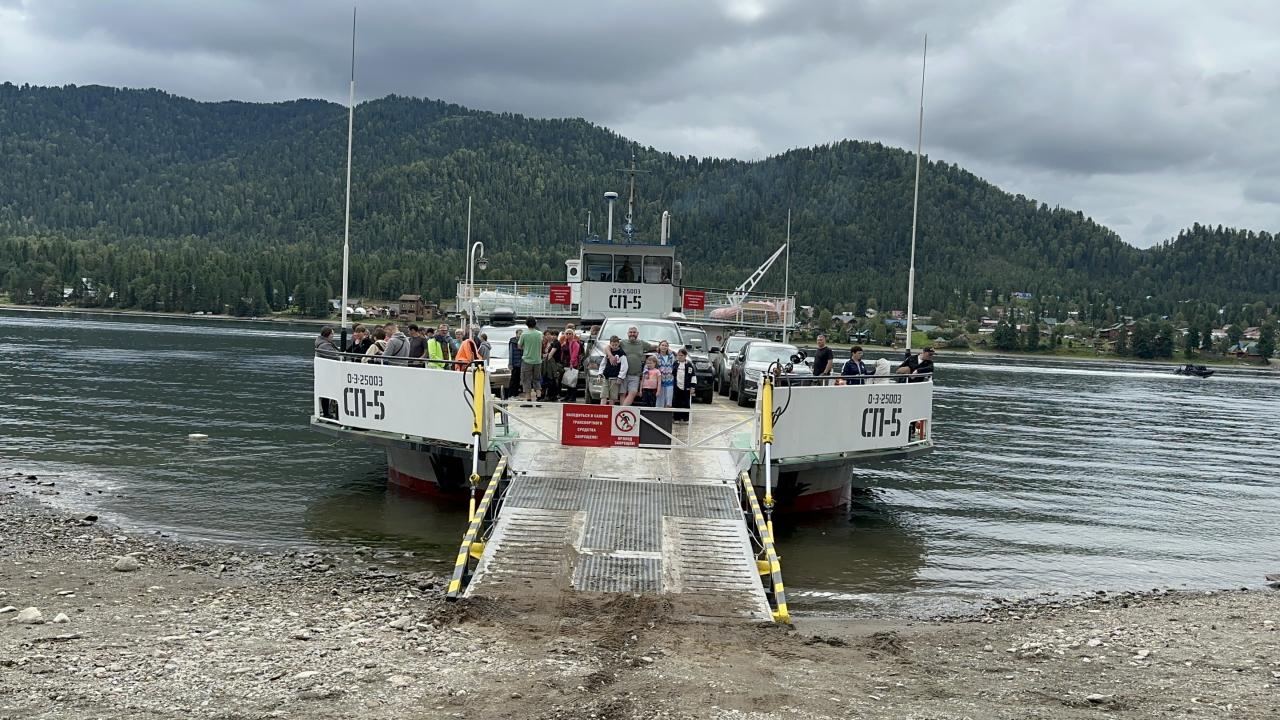 Паром СП-5 через Телецкое озеро расписание и цены 20254