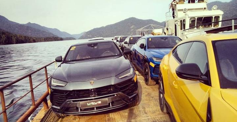 Паром на Телецком озере 