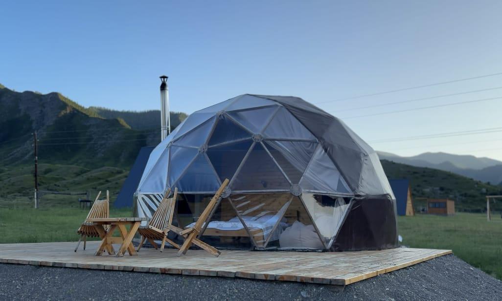 Купольный дом на Алтае в селе Инегень на турбазе "Олимп"