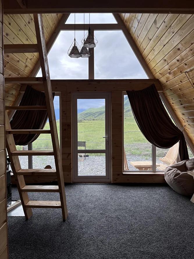 Дом А-фрейм 4-местный благоустроенный Инегень Алтай 