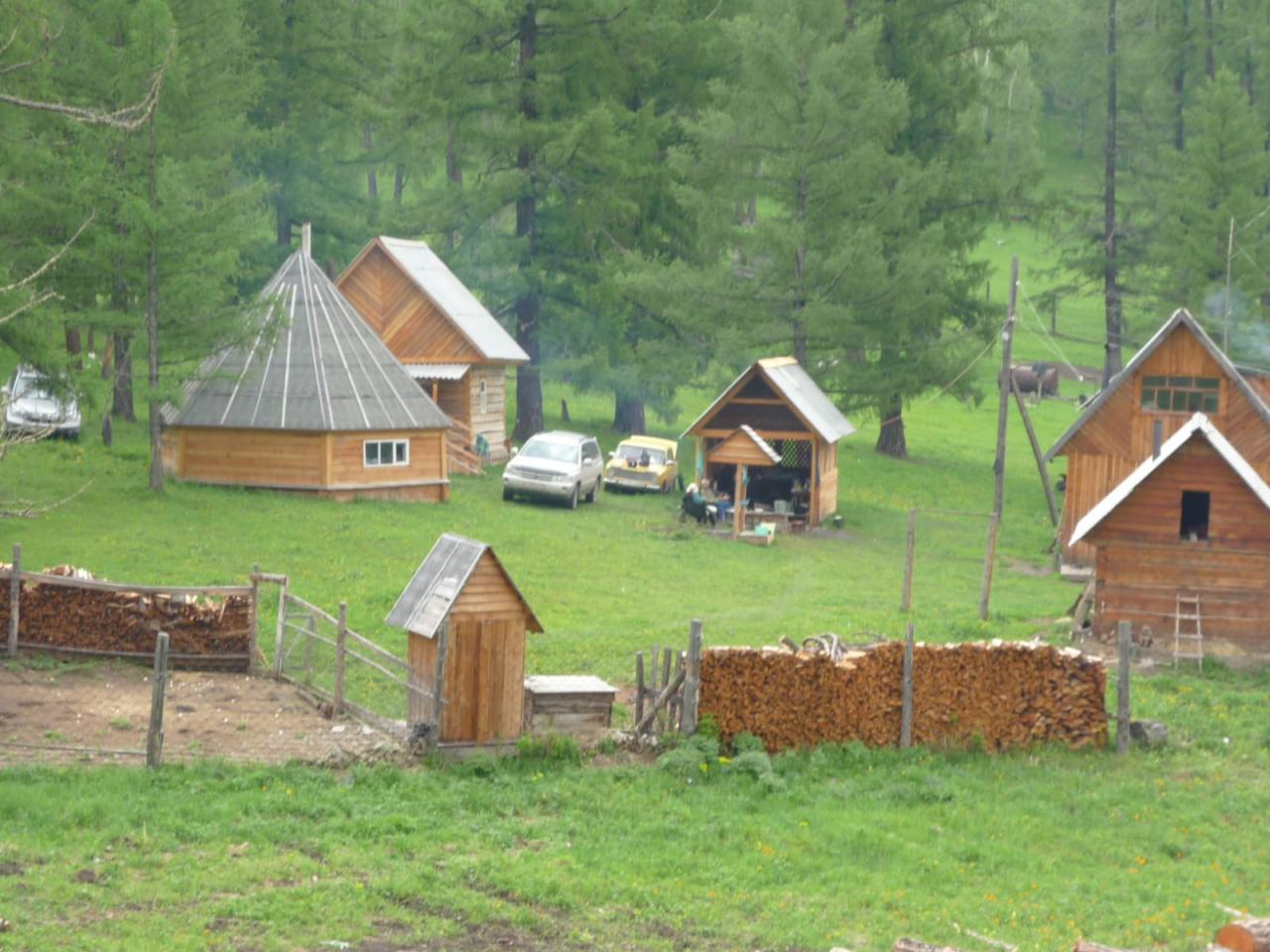 Пантовые  ванны на Алтае в маральнике и отдых