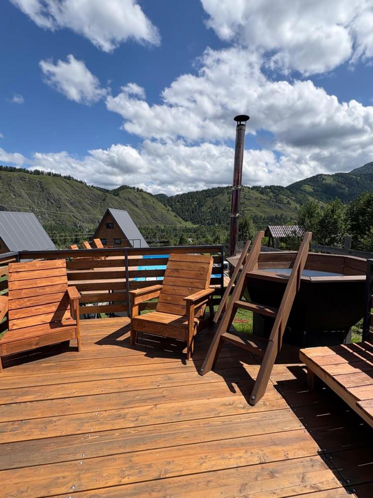 Сибирский банный чан на Алтае 