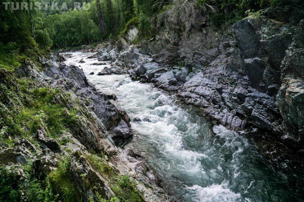 Каньон реки Кумир перед Девичьими плесами