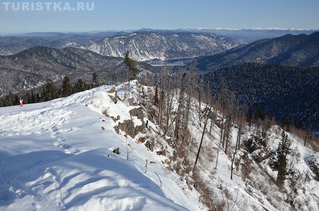 Вид с верхней станции подъемника