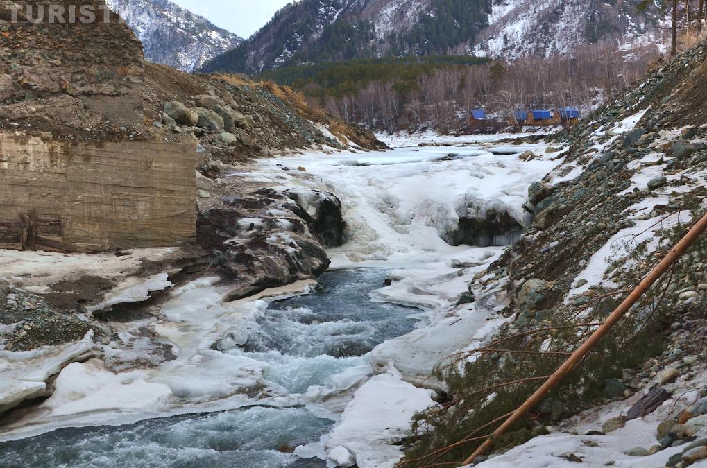 Река Чемал на Чемальской ГЭС