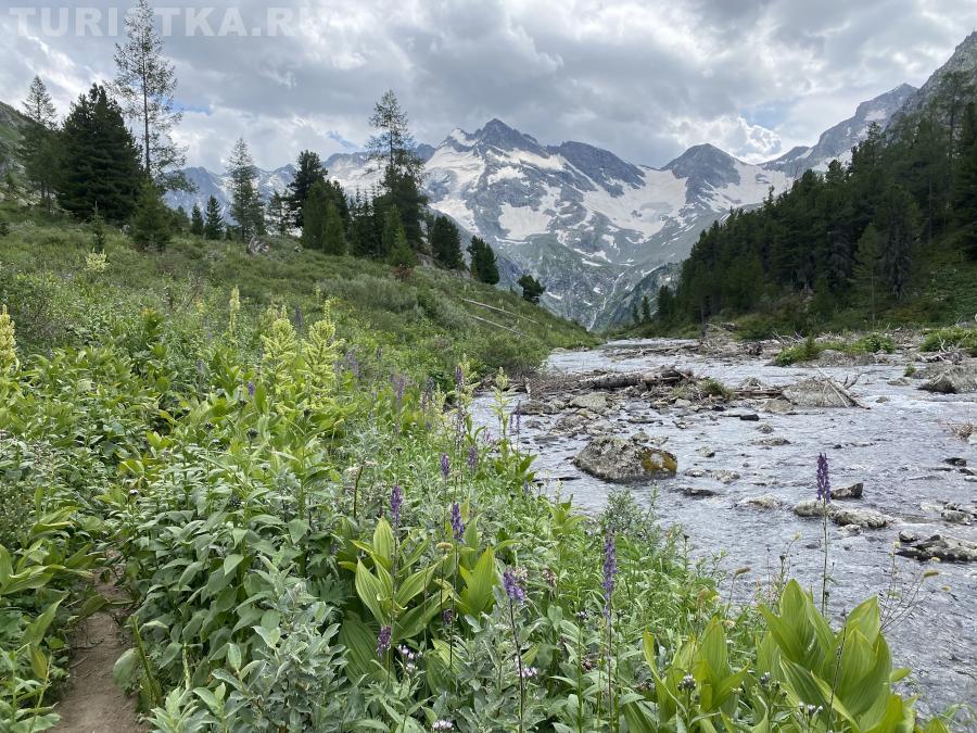Тропа к озеру Поперечное