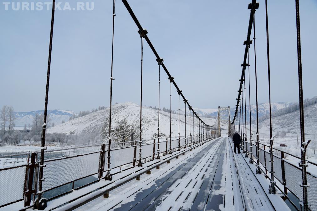 Мост через Катунь перед селом Мульта