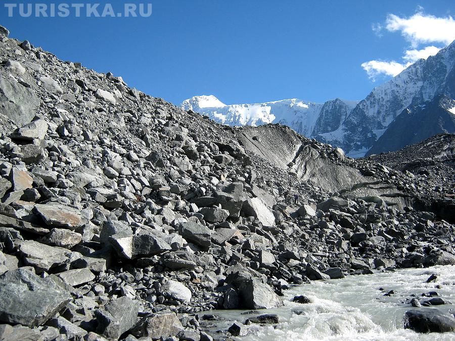 Край ледника и морена