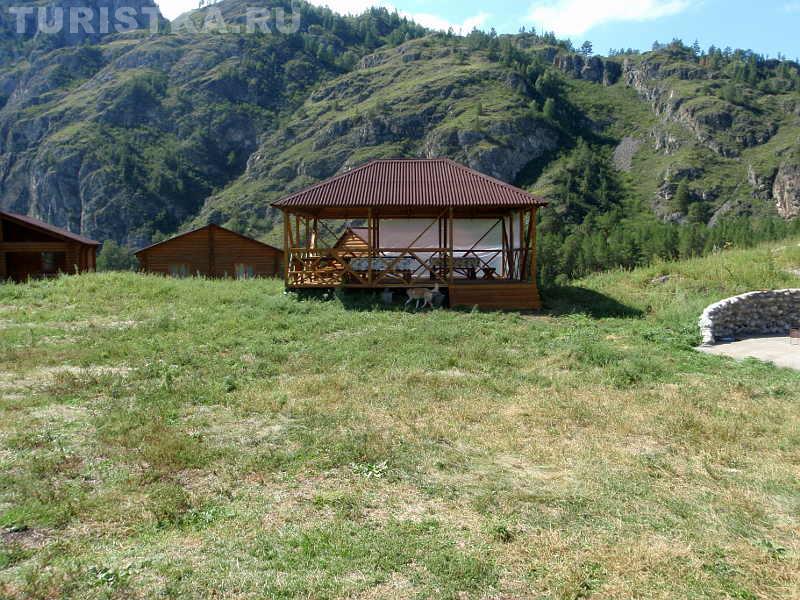 Фотографии : Горный Алтай : База отдыха «Еланда» : Беседка большая с ...