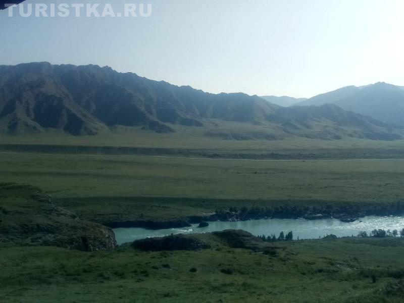 Река Катунь в 11 км