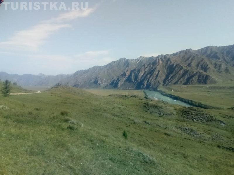 Река Катунь в 11 км