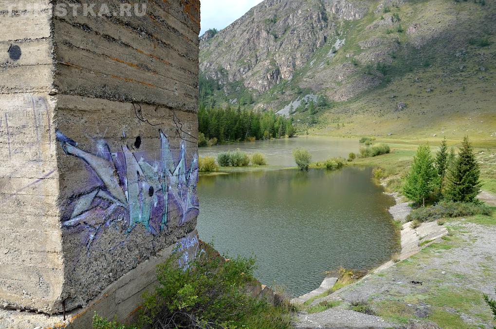 Недостроенная Акташская ГЭС на реке Чуя