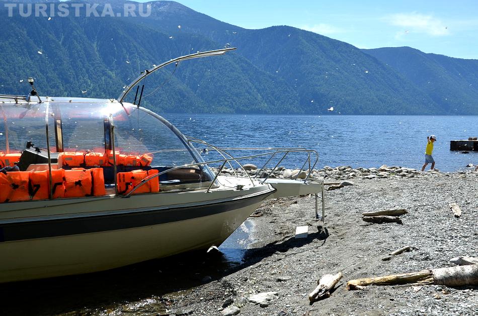 Катер на Телецком озере