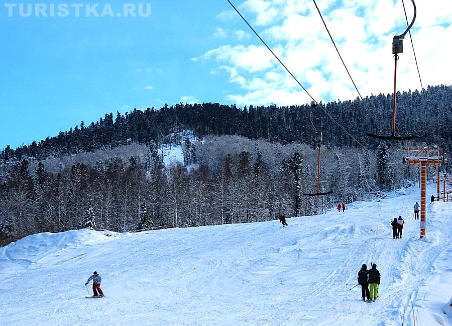 Горнолыжка на Телецком озере