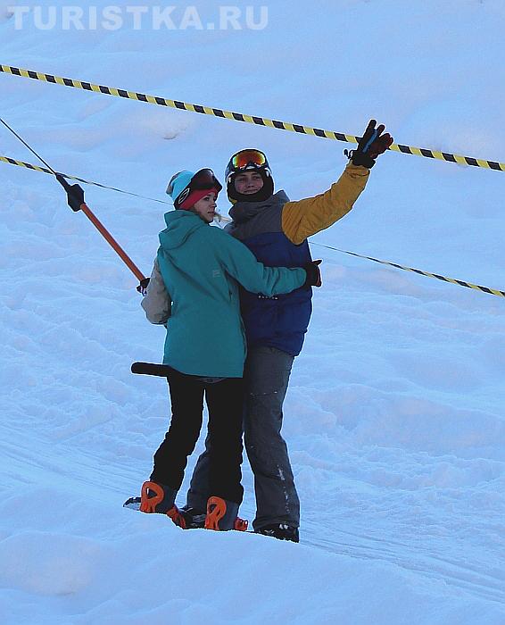 Горнолыжка на Телецком озере