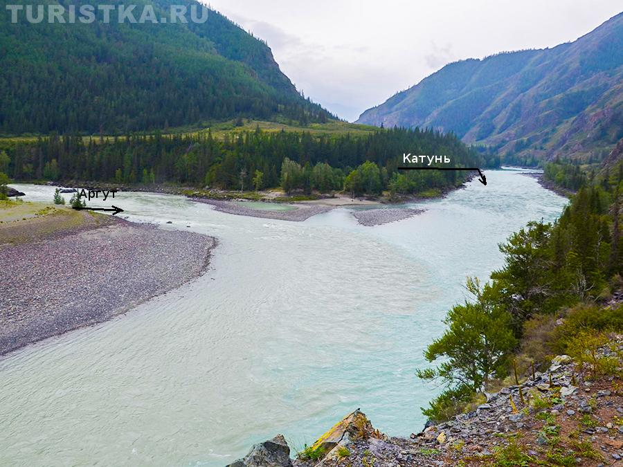 Слияние Катуни и Аргута