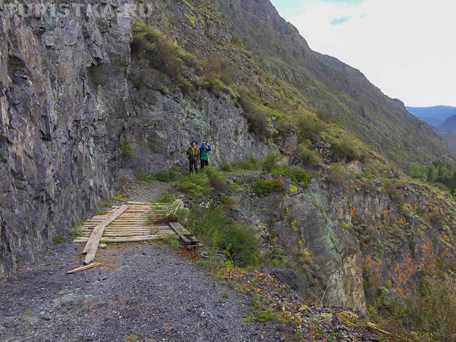 Настил, который выложили во время Тюнгурского прорыва
