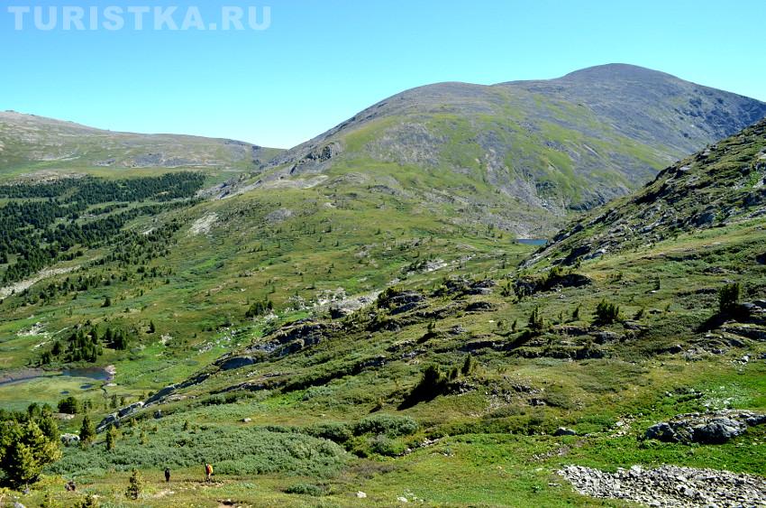 Справа - кусочек озера Вероника, слева - небольшое озеро от речки с озера Вероника