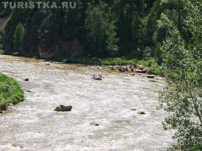 Соревнования на Песчаной : Старт от устья р. Быстрой