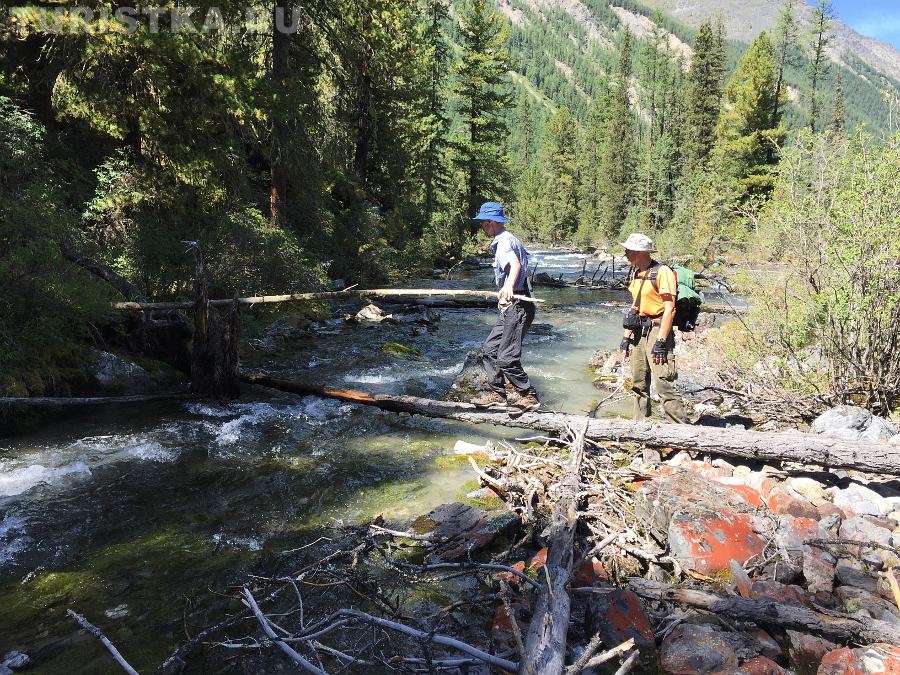 Переправа через еще один рукав Правой Шавлы 