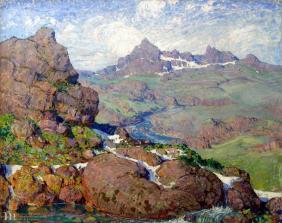 Музеи Алтайского края: Г. И. Чорос-Гуркин «Кочевье в горах»