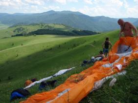 Алтай : Полеты на параплане в Солоновке