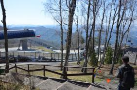 Подъемник в Манжероке на гору Синюха : Верхняя станция подъемника