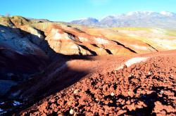 Горный Алтай : Золотая осень на Алтае : Марс-1 в долине реки Кызыл-Чин