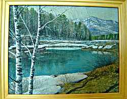 Горный Алтай: Чемальский район : Село Аскат : Выставка семьи Головань : Аскатские голубые озера