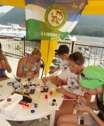 Водный праздник на Телецком озере: конкурс рисунка