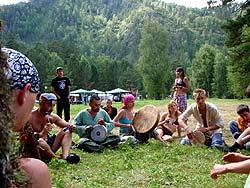 Горный Алтай : Фестиваль ВОТЭТНО-2011 : Барабанный круг
