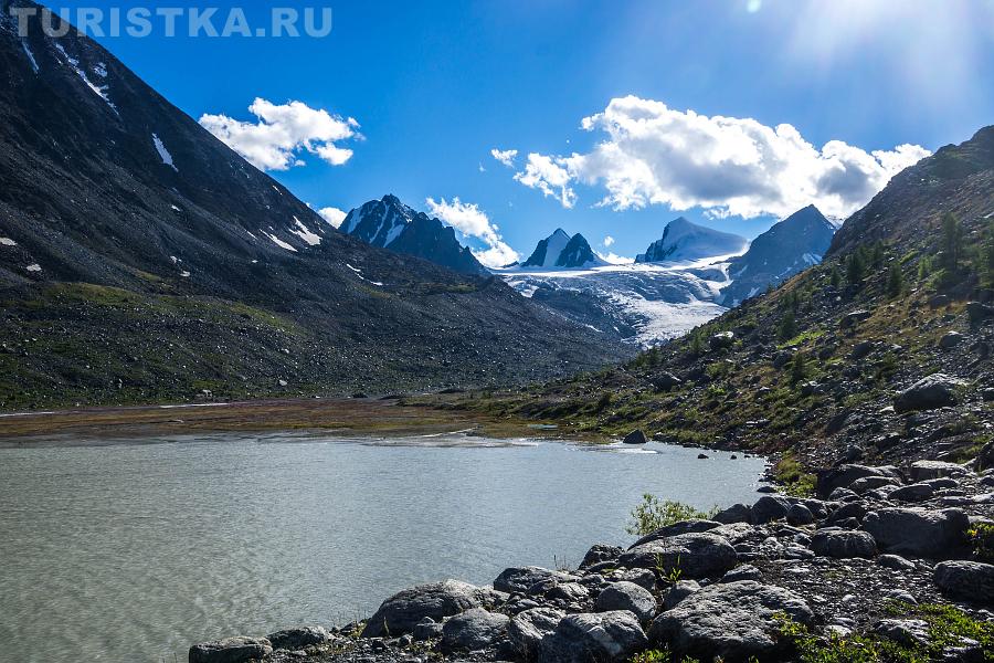 Озеро Аккуль около Софийского ледника