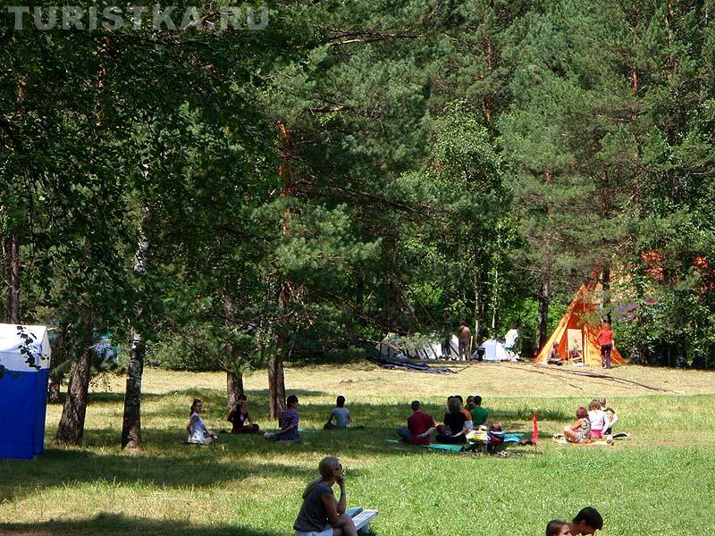 Занятие йогой