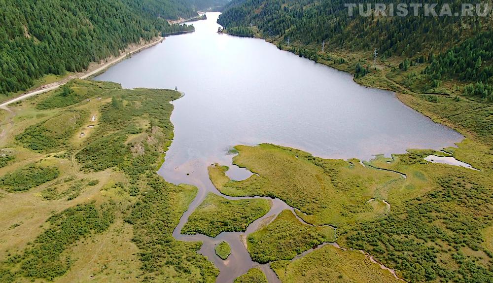 Начало озера Чейбеккель, впадение Чибитки
