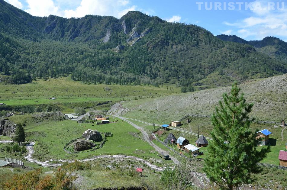 Дорога от Чуйского тракта к подъему к пещере