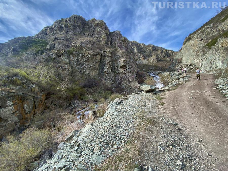 Дорога вверх по течению реки Бельтертуюк