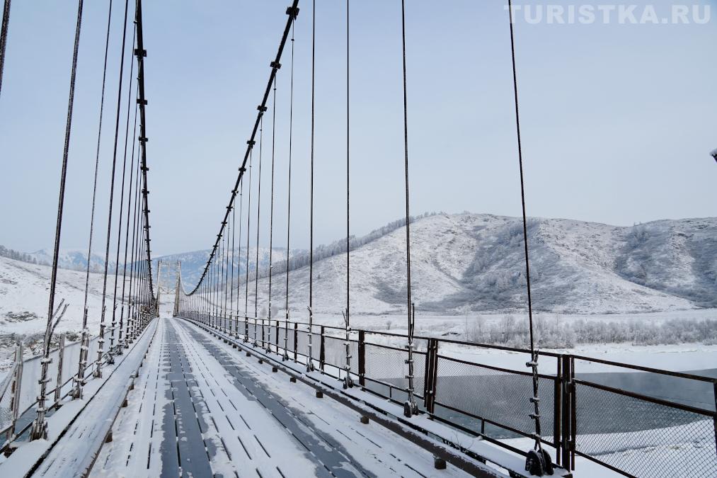 Мост через Катунь перед селом Мульта