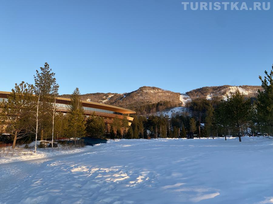 Курорт Манжерок зимой