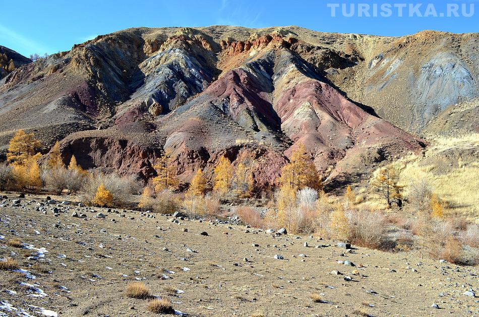 Марс-2, внизу между деревьями течет река Кызыл-Чин