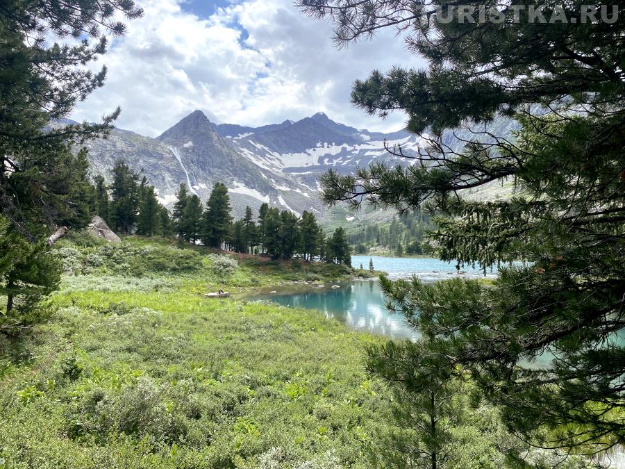 Лагуна перед озером Крепкое