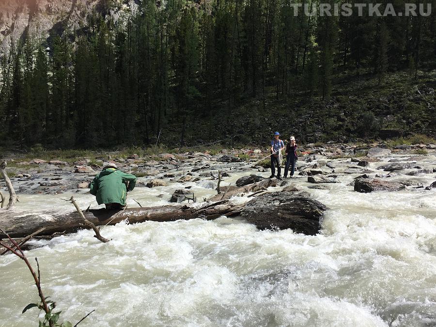 Переправа через Левую Шавлу