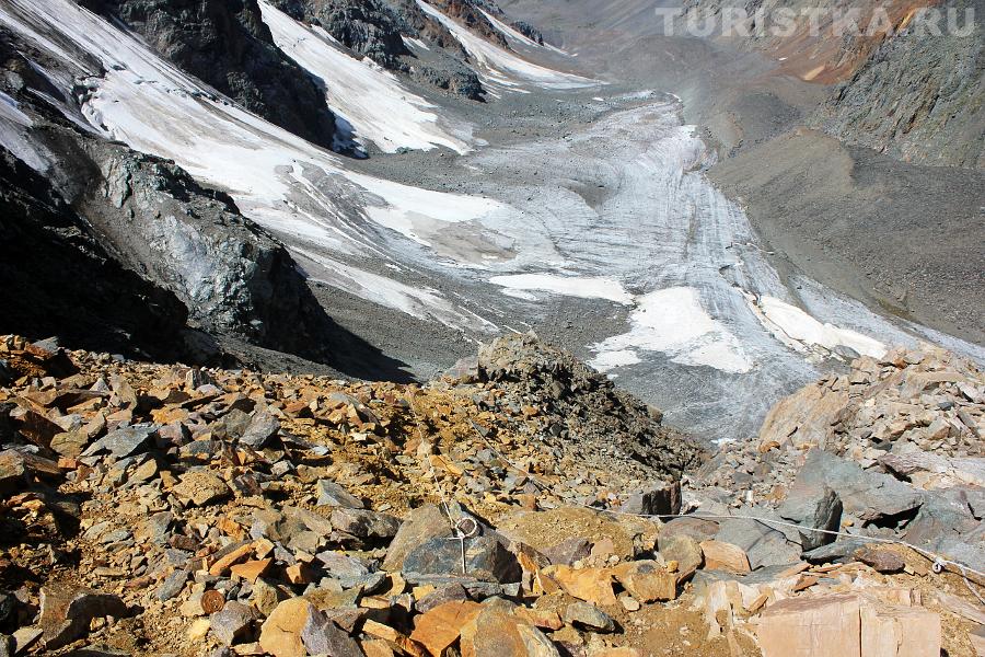 Спуск с Нижнешавлинского перевал в сторону Шавлы