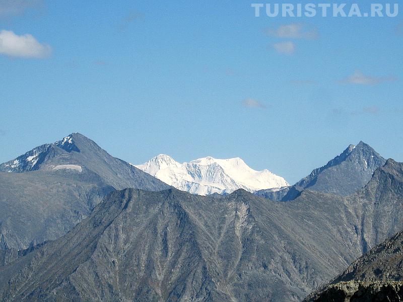 Вид на Белуху от озера Кыргыз