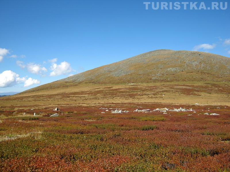 Путь от р. Акчан к озеру Кыргыз, марсианский пейзаж