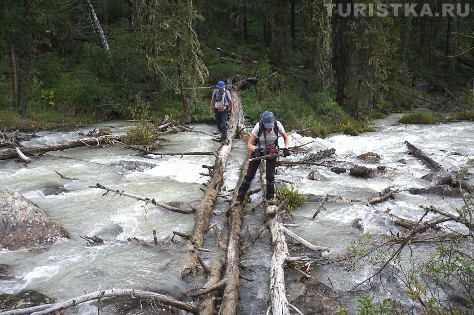 Переправа через еще один рукав Правой Шавлы 