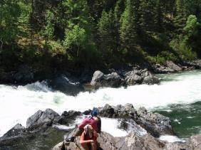 Порог Девичьи плесы на реке Кумир