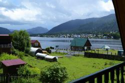 Горный Алтай : Телецкое озеро : Артыбаш : База отдыха : Усадьба На Садовой : Вид на Телецкое озеро