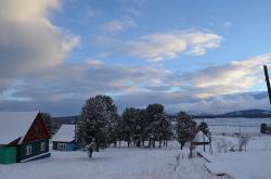 Горный Алтай : Золотая осень на Алтае : Снег на Семинском перевале