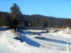 Горный Алтай : Мост в Чемале : Новый капитальный мост к Чемальской ГЭС