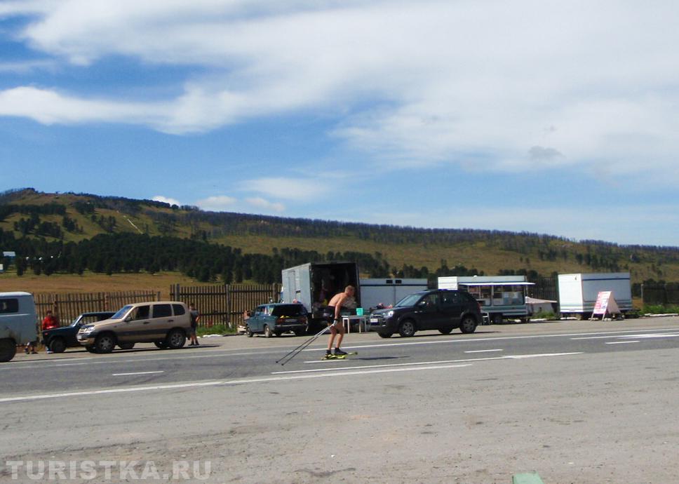 Тренировка спортсменов на Семинском перевале